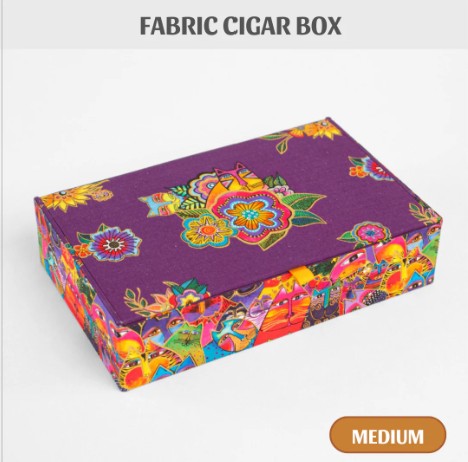Fabric Cigar Box DIY kit, Cartonnage Kit 209 from Colorway Arts