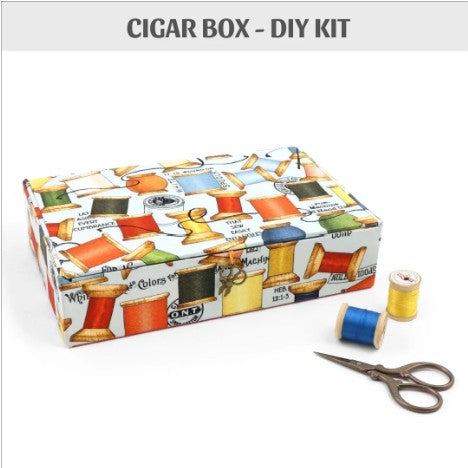 Fabric Cigar Box DIY kit, Cartonnage Kit 209 from Colorway Arts