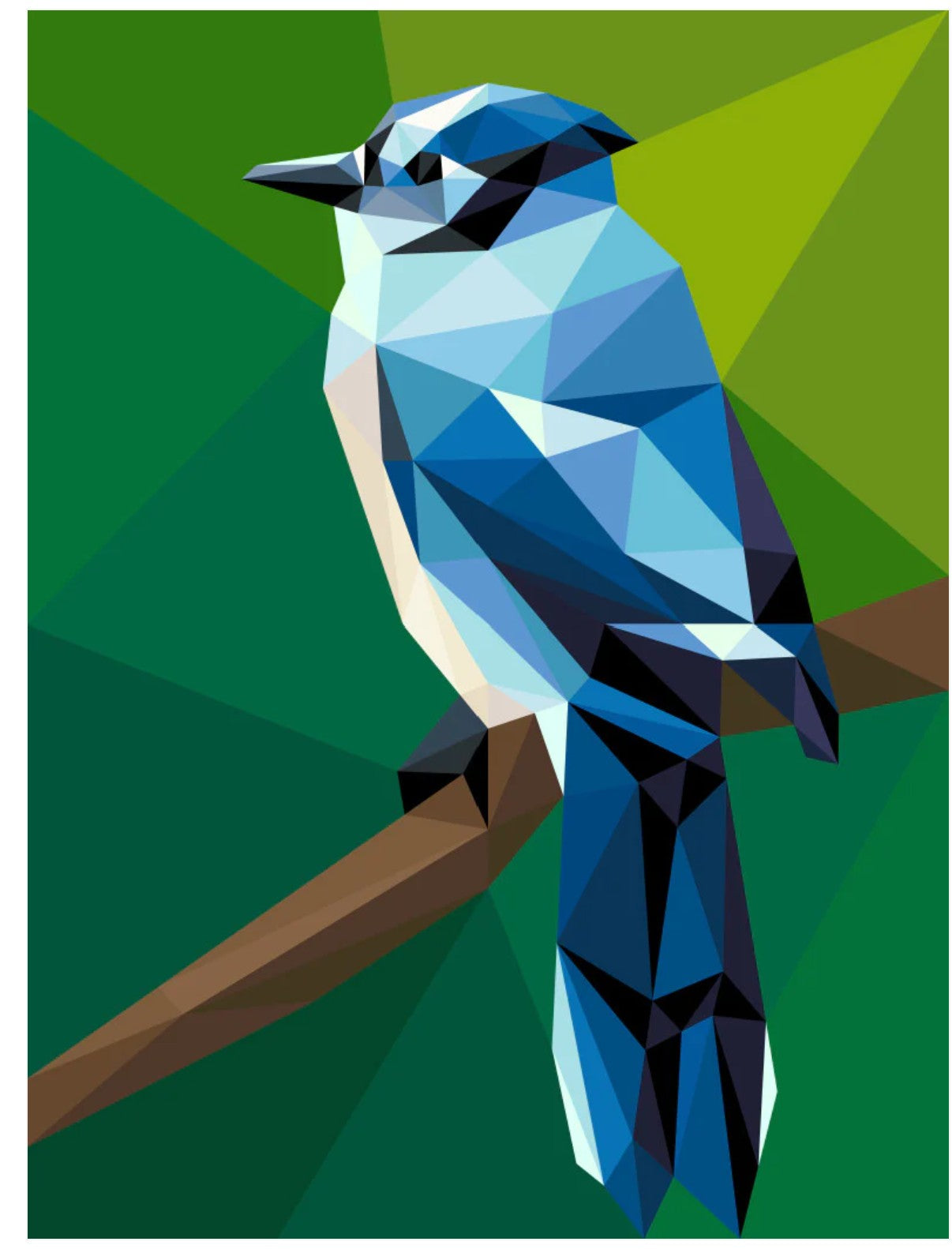 Blue Jay Mini # LK-PT063 Foundation Paper Piecing Pattern from Legit Kits