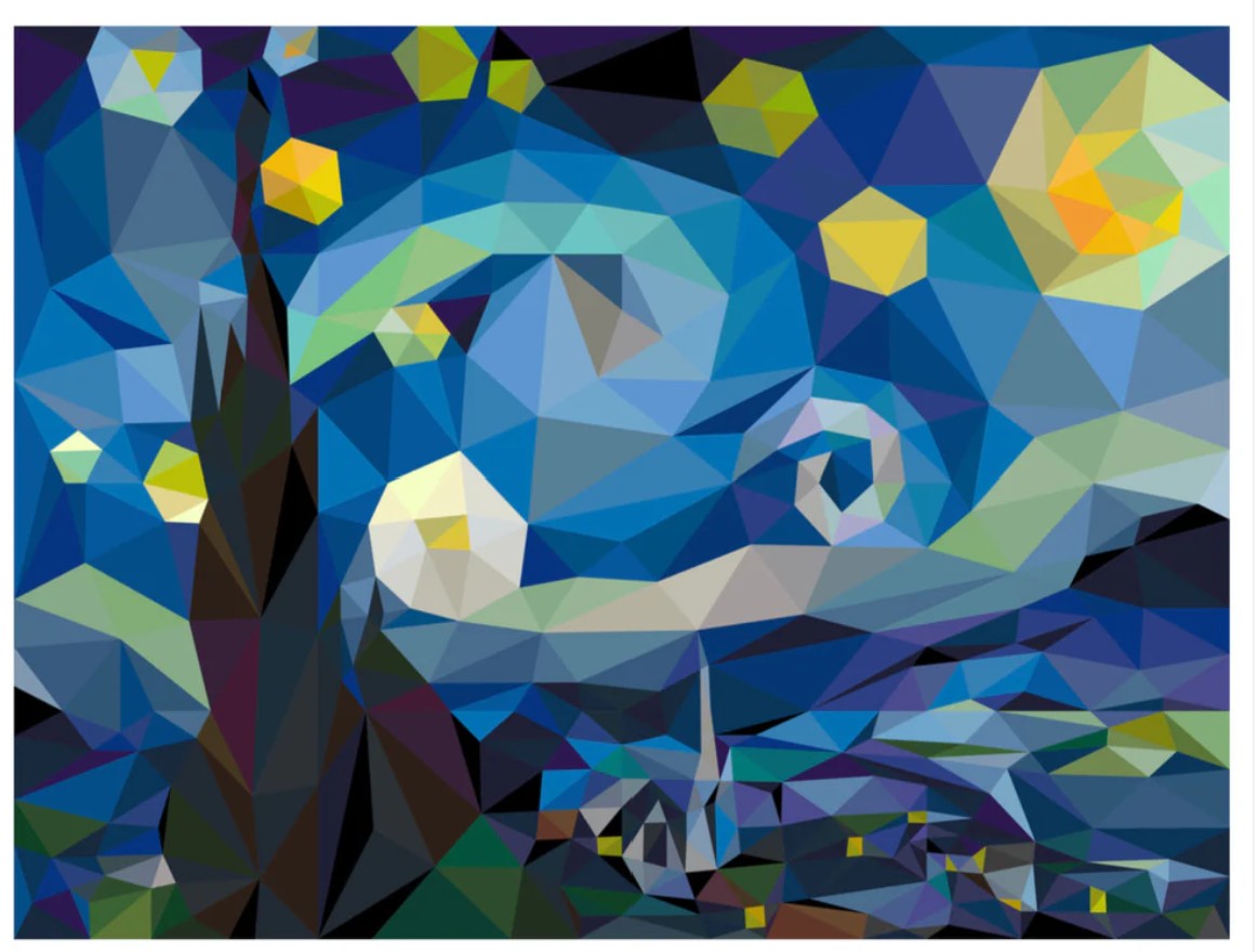 Starry Night # LK-PT046 Foundation Paper Piecing Pattern from Legit Kits