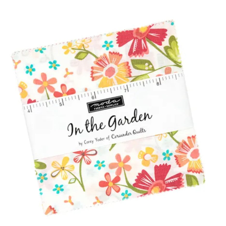 In the Garden by Corey Yoder 1867.65603 5 Inch Charm Squares from Moda Fabrics