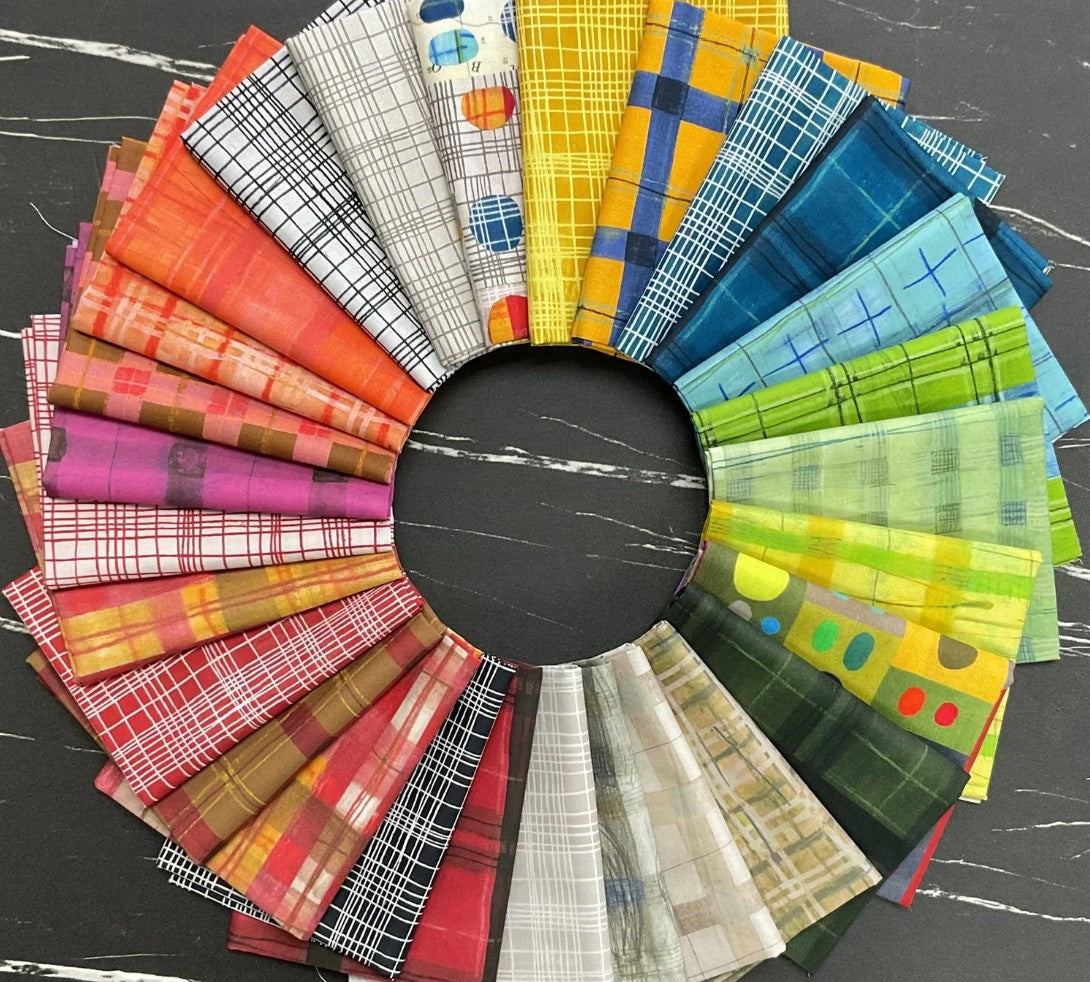 Windham Fabrics The Plaid One Marcia Derse String Theory Plaid Space Tunnel WF 54932D 28 from Windham Fabrics