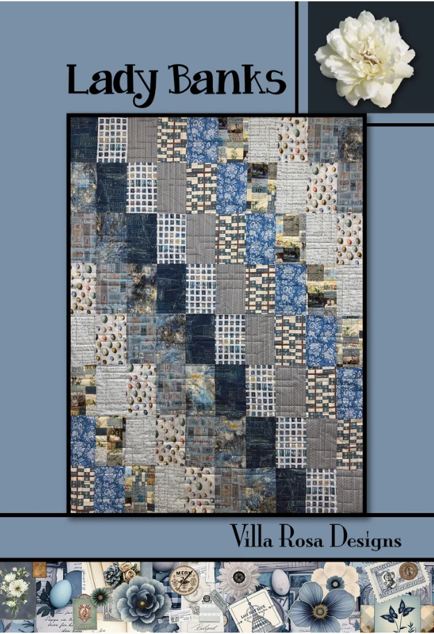 Lady Banks quilt pattern card, VRDRC282 from Villa Rosa Designs