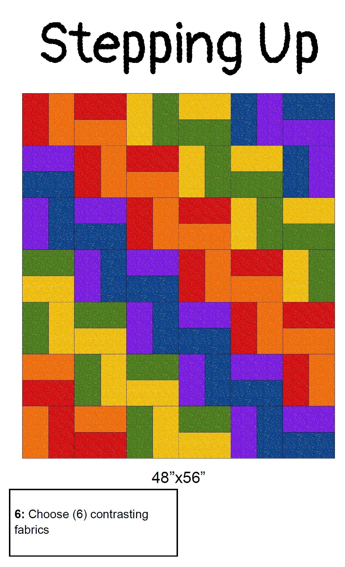 Stepping Up 6-Pack Quilt Bundle: Cinnamon & Cream