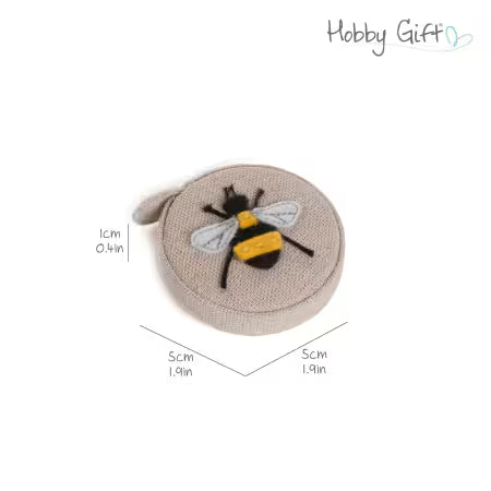 Rectractable 60in Tape Measure Linen Bee # TK23-347 from Hobby Gift USA