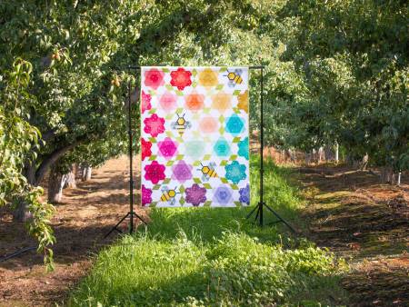 Bumblebee Blossoms # TQL10017 by Krista Moser from A Quilted Life