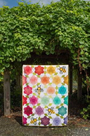 Bumblebee Blossoms # TQL10017 by Krista Moser from A Quilted Life