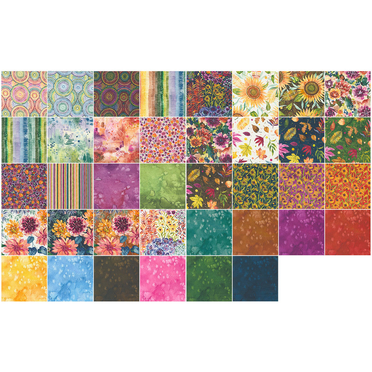 Floribunda Create Joy Project Layer Cake 10 Inch Squares from Moda Fabrics