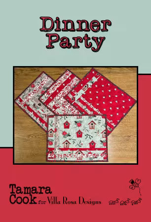 Dinner Party Placemat Pattern # VRDMC130 by Tamara Cook for Villa Rosa Designs