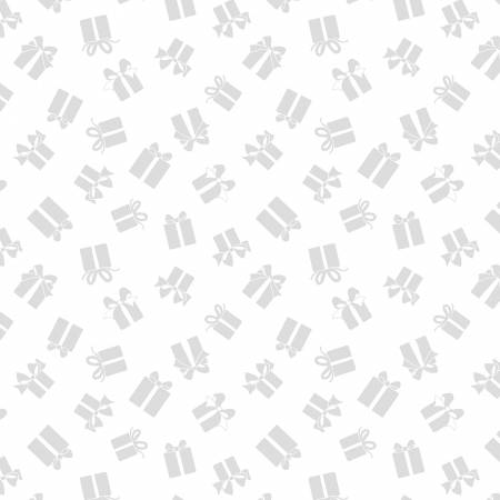 White On White Presents Toss # 39172-100 from Wilmington Prints Sold by the Half Yard