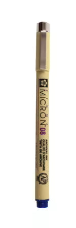 Sakura Pigma Micron 08 Pen Royal Blue # XSDK08-138 for Permanent Quilt Signing