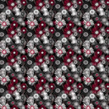 Merlot Black Digital Crazy Daisies # Y4263-3 from Clothworks Sold by the Half Yard