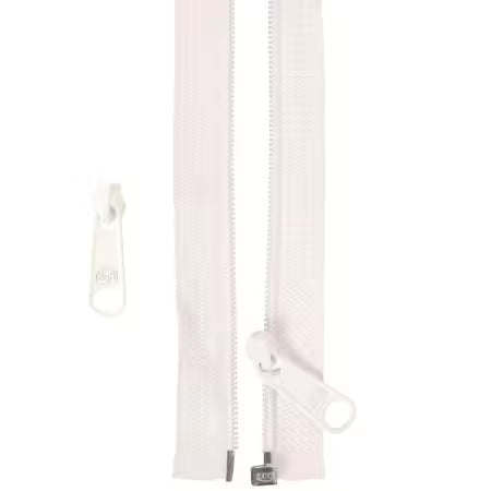 50in Separating Zipper and Extra Slide White # ZIP50-100 from ByAnnie