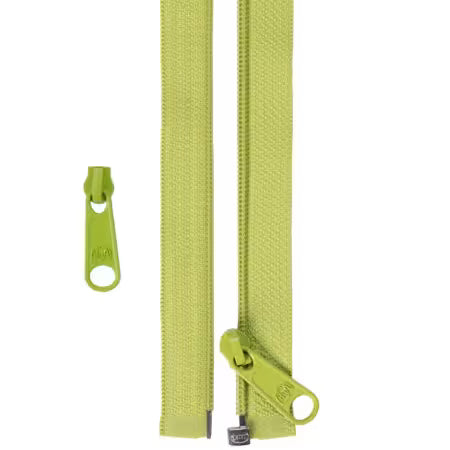 50in Separating Zipper and Extra Slide Apple Green # ZIP50-200 from ByAnnie