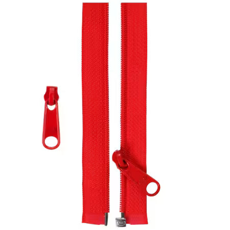 50in Separating Zipper and Extra Slide Atom Red # ZIP50-260 from ByAnnie