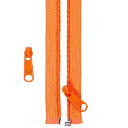 50in Separating Zipper and Extra Slide Pumpkin # ZIP50-287 from ByAnnie