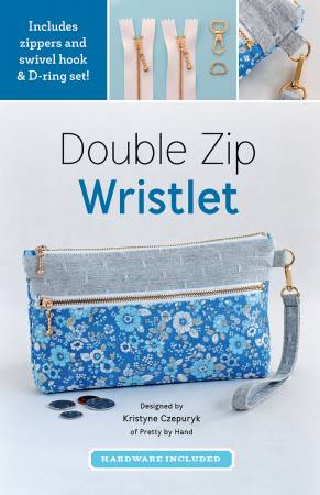 Double Zip Wristlet Kit # ZW2729 from Krystyne Czepuryk from Zakka Workshop