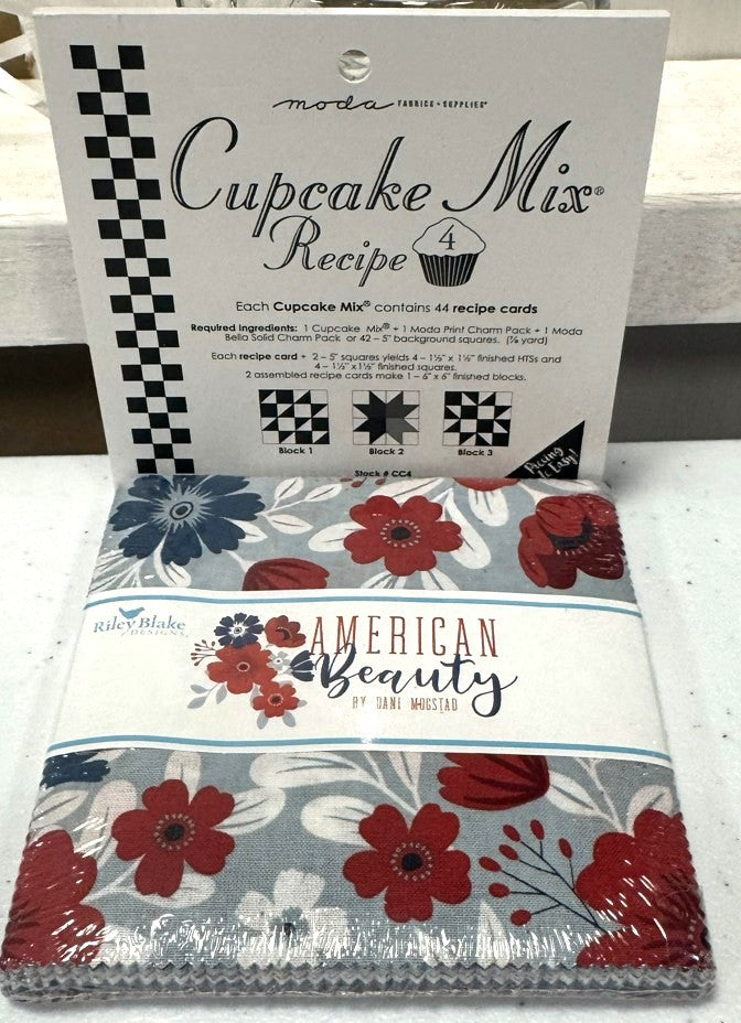 NEW BUNDLE! FREE CUPCAKE MIX #4 with Purchase of American Beauty 5" Stacker by Dani Mogstad for Riley Blake Designs