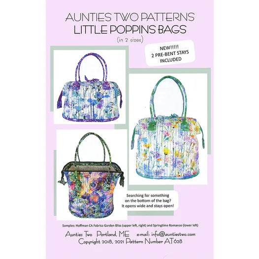 Little Poppins Bag Pattern by Aunties Two