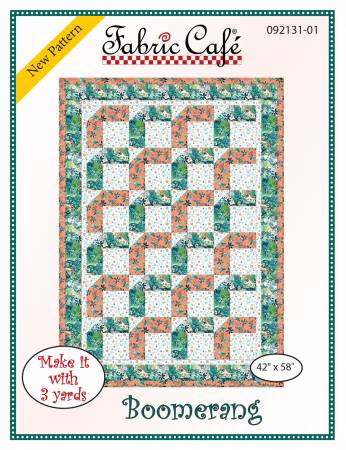 Boomerang 3-Yard Quilt Pattern from Fabric Cafe