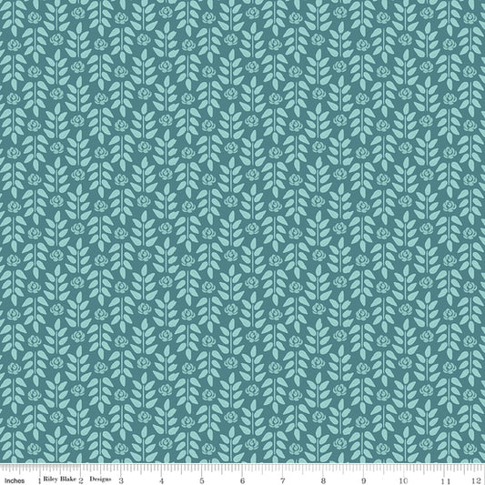 Morning Meadow Stems in Dusk C15945-DUSK by Lila Tueller for Riley Blake Designs