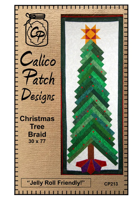 Christmas Tree Braid Quilt Pattern by Calico Patch Designs