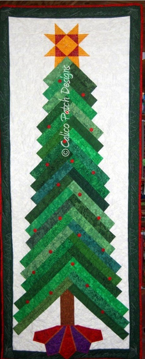 Christmas Tree Braid Quilt Pattern by Calico Patch Designs