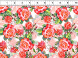 Decoupage Roses Red 7DC 1 from In The Beginning Fabrics Sold by the Half Yard