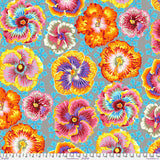 Floating Hibiscus Grey PWPJ122 Grey by Philip Jacobs for the Kaffe Fassett Collective from Free Spirit Fabrics Sold by the Half Yard