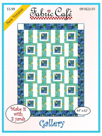 Gallery 3-Yard Quilt Pattern from Fabric Cafe