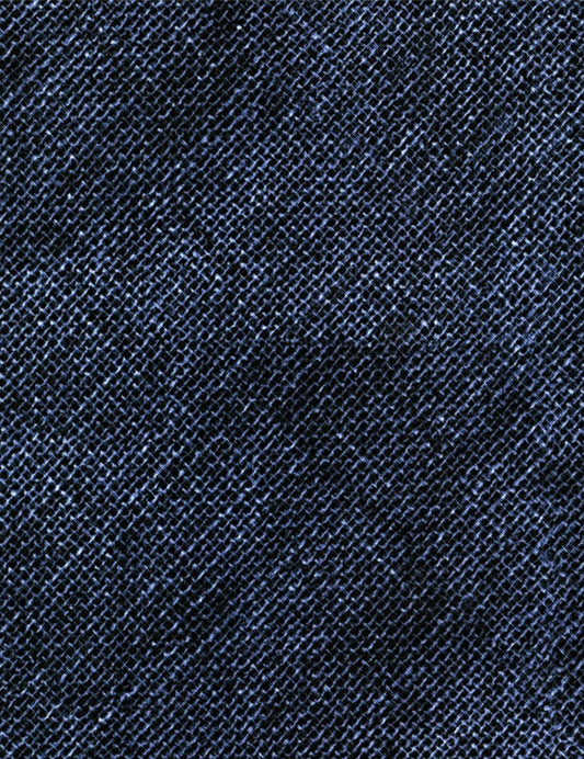 21.5" Remnant Crosshatch Burlap Texture Denim from Timeless Treasures