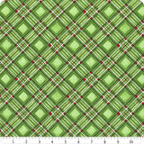 Holiday Greetings Forest Festive Plaid Yardage SKU# 53608-7 from WindhamFabrics Sold by the Half Yard