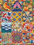 Twelve Days of Christmas Panel - Multi Art Print 922150899SB by Suite B from Island Batik 45” x 59"