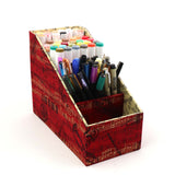 Fabric caddy organizer DIY kit, remote control caddy, fabric box kit, art supply organizer, cartonnage kit 170