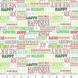 Holiday Greetings Ivory Cheerful Greetings Yardage SKU# 53605-2 fromWindham Fabrics Sold by the Half Yard