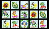 Elizabeth’s Studio Insects All Around Panel Black 17008E Sold by Panel