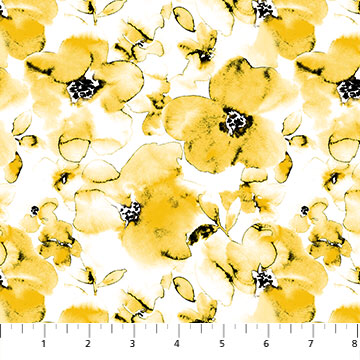 Remnant 11.5” Windsong Midsize Yellow Floral from Northcott