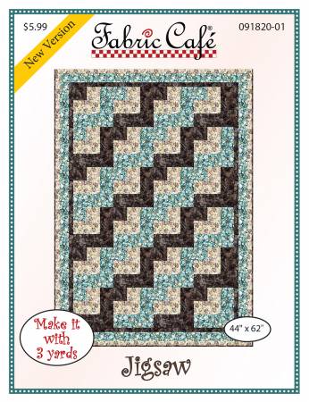 Jigsaw 3-Yard Quilt Pattern from Fabric Cafe