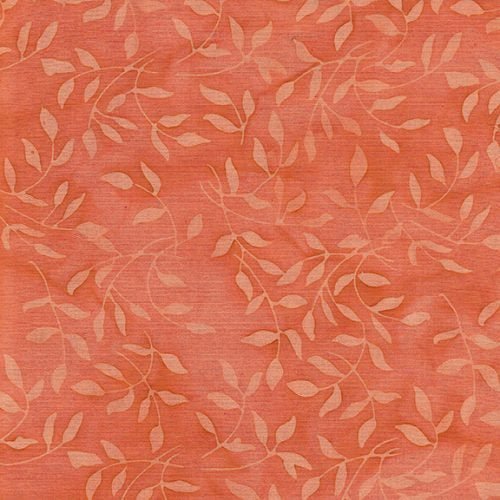 Mini Leaf Dreamsicle Batik 112146202  Yardage from Island Batik Sold by the Half Yard