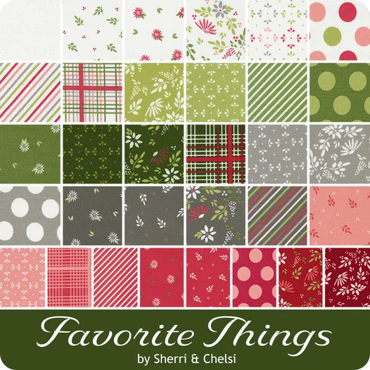 Favorite Things [Christmas] Jelly Roll® 37650JR by Sherri & Chelsi from Moda Fabrics