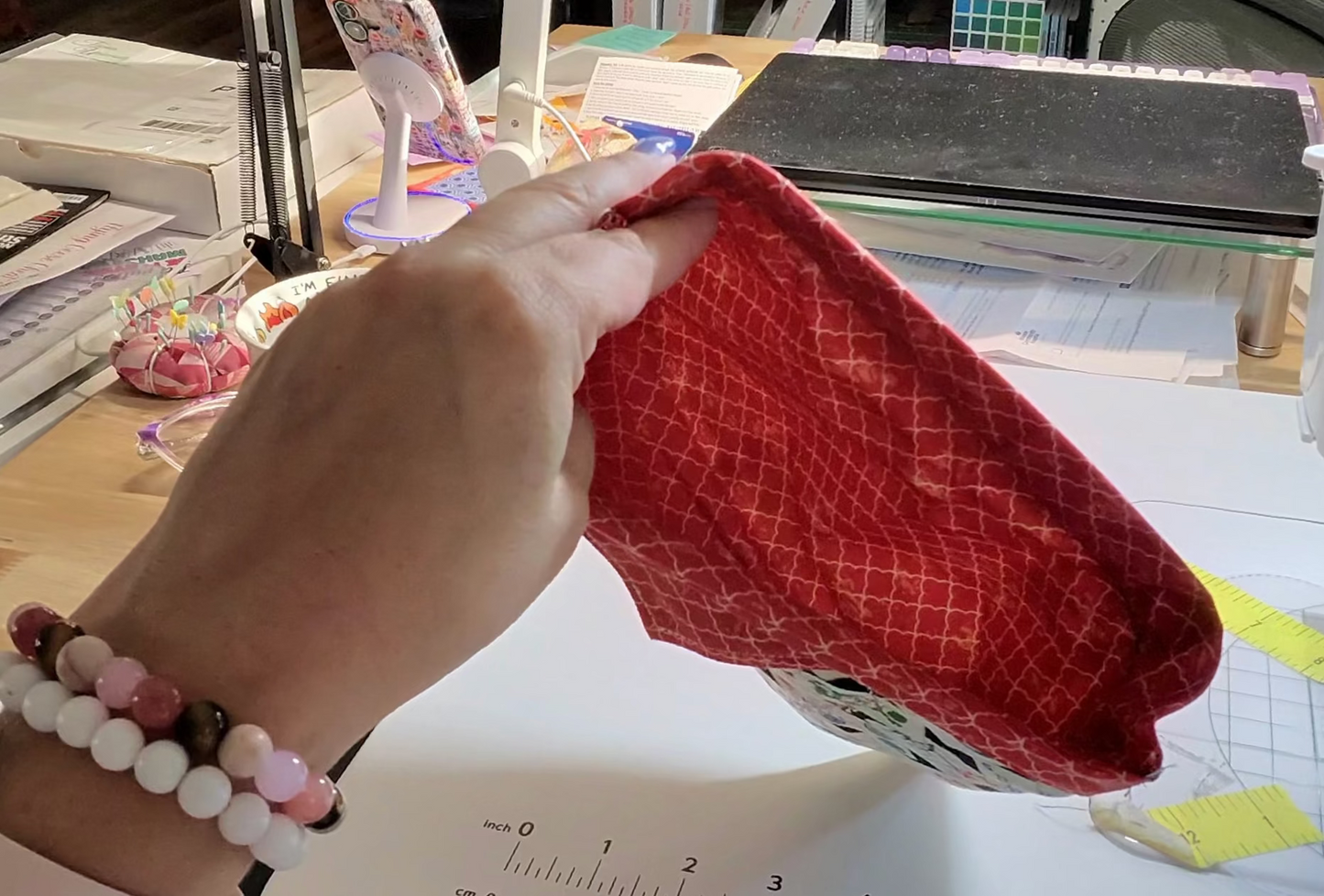 Bea's Quick and Easy Slap Bracelet Pouch Pattern- Paper Copy