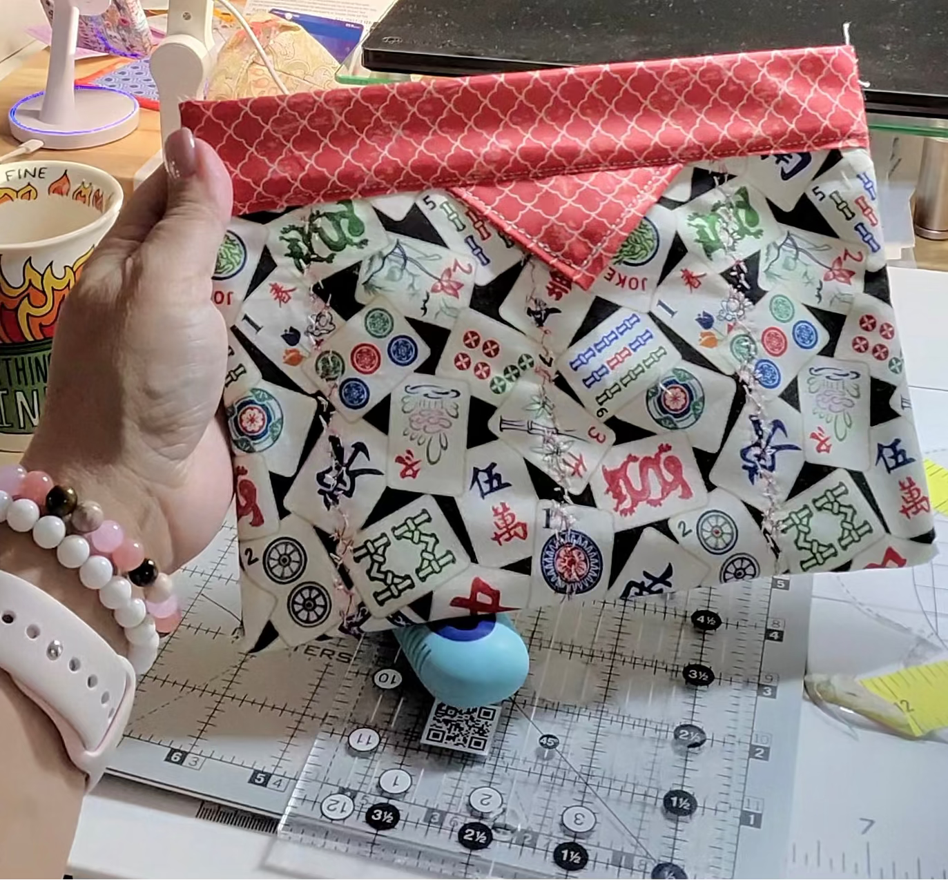 Bea's Quick and Easy Slap Bracelet Pouch Pattern- Paper Copy