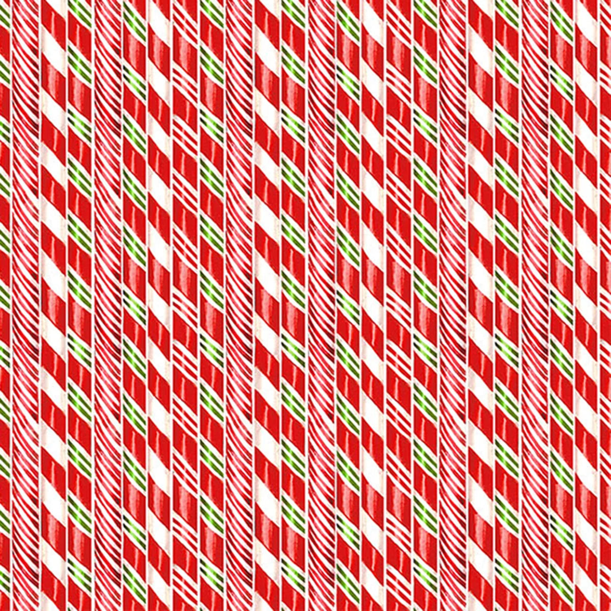 Sugar Coated Candy Canes DP27146-10 by Deborah Edwards for Northcott Fabrics Sold by the Half Yard