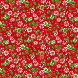 Sugar Coated Candy on Red DP27147-24 by Deborah Edwards for Northcott Fabrics Sold by the Half Yard