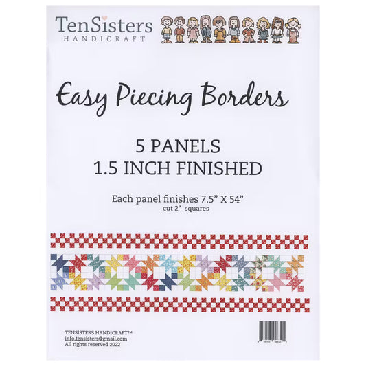 EasyPiecing Grid Border Panels 1.5 Inch - 5 Panels by TenSisters Handicraft