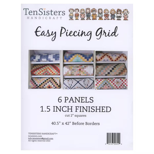EasyPiecing Grid Panels 1.5 Inch Finished - 6 Panels by TenSisters Handicraft