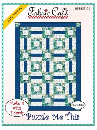 Puzzle Me This 3-Yard Quilt Pattern from Fabric Cafe