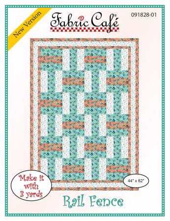 Rail Fence 3-Yard Quilt Pattern from Fabric Cafe