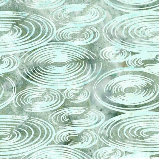 Tranquility Ripples Amazon Rain 622104605 Batik Yardage from Island Batik Sold by the Half Yard