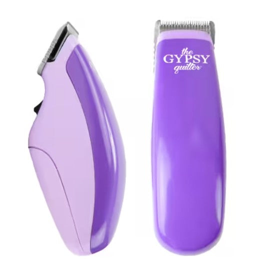 The Gypsy Quilter seam ripper with purple handle and metal blade